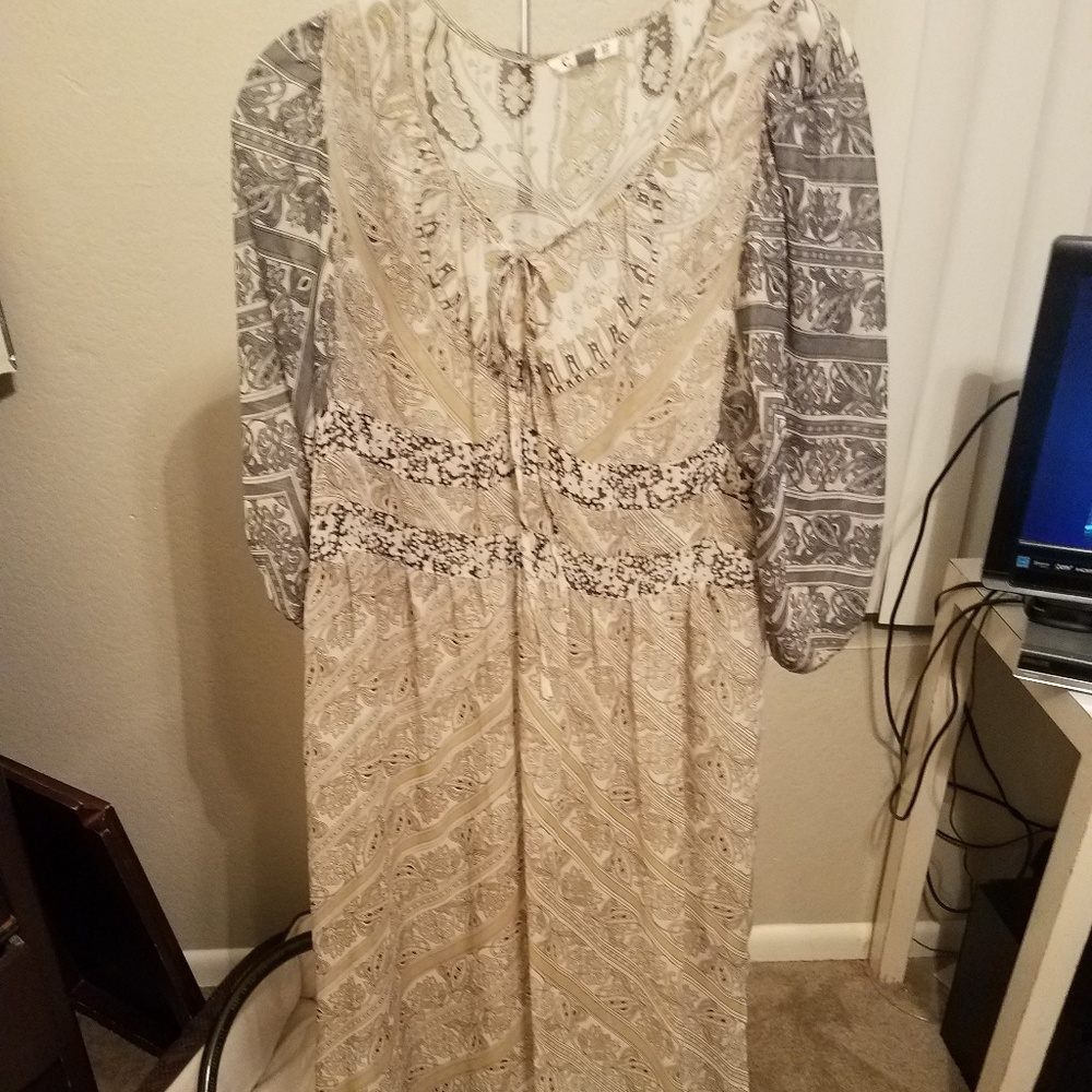Sheer Cope Anthropologie dress
